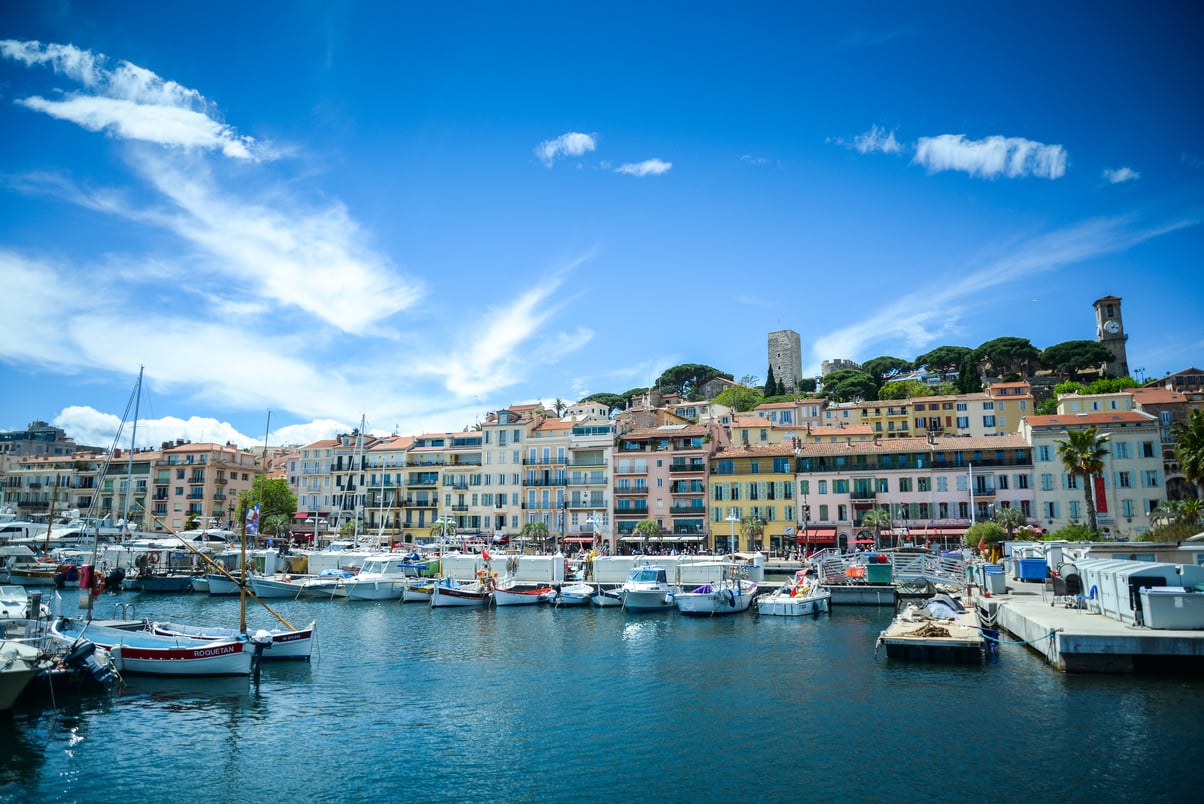 French riviera in Cannes city